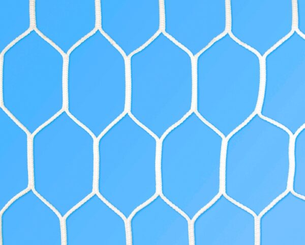 Nets for five-a-side soccer goals (hexagonal mesh) 3m × 2m
