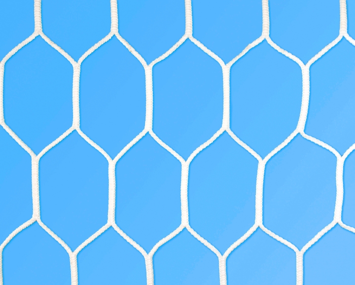 Nets for five-a-side soccer goals (hexagonal mesh) 3m × 2m
