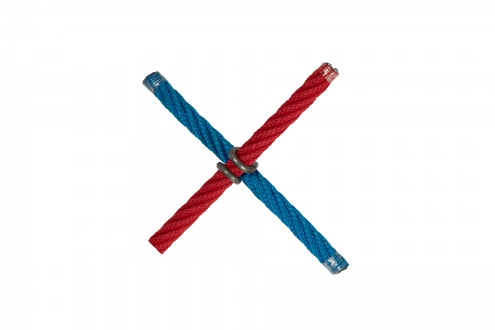 X cross with stainess clip