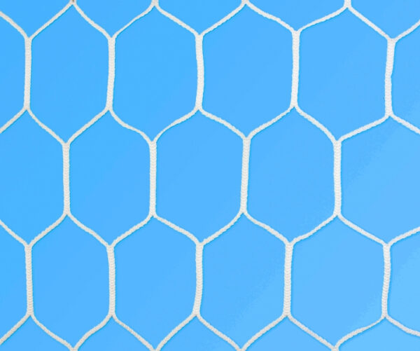 Fünfer-Fußballtornetz (6-eckige Maschen) 3m × 2m