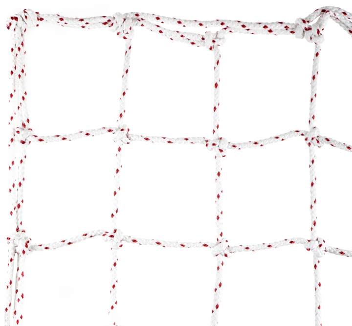 Nylon climbing net, hand-knotted