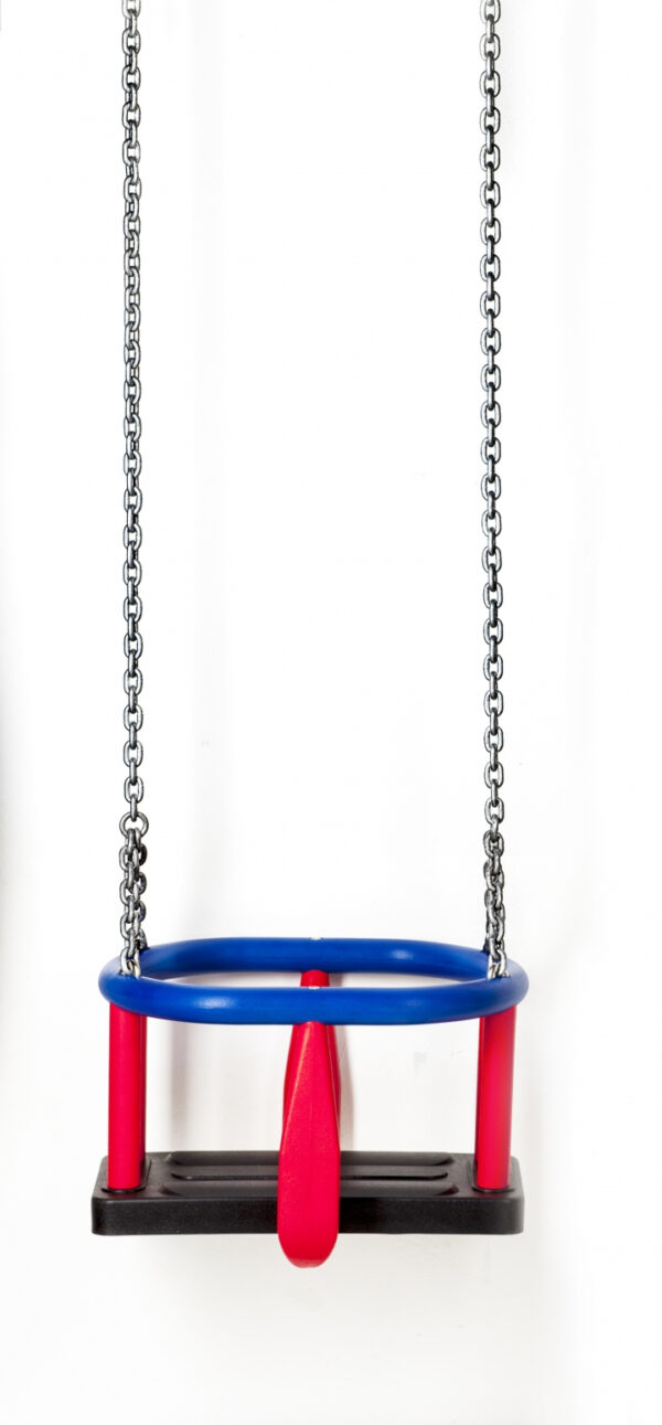 Basket swing seat, with chain