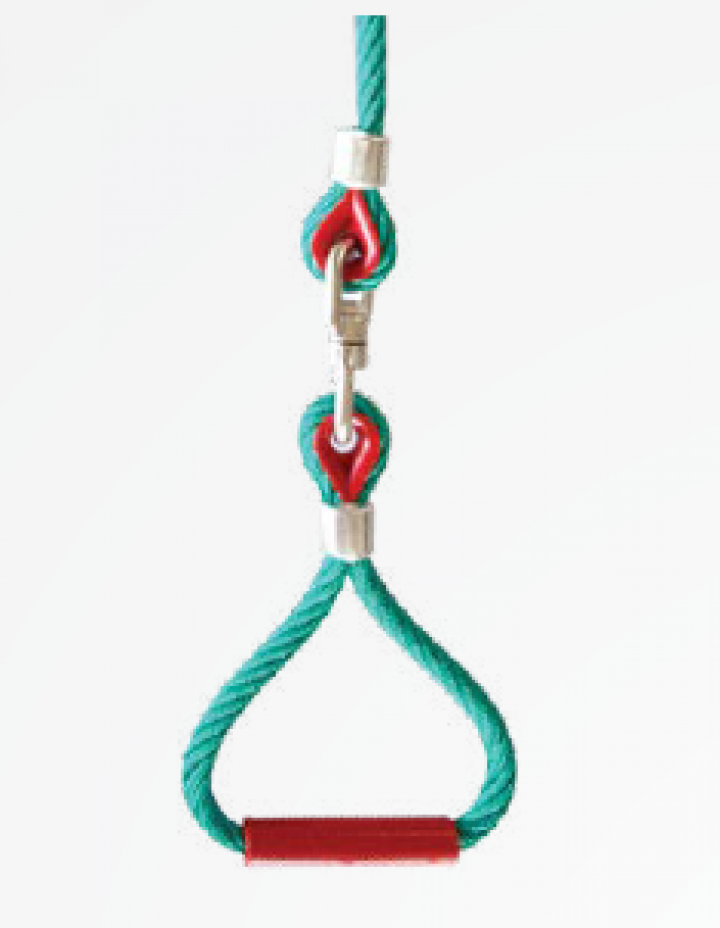 Triangular handle made of «Hercules»-rope, swivelling