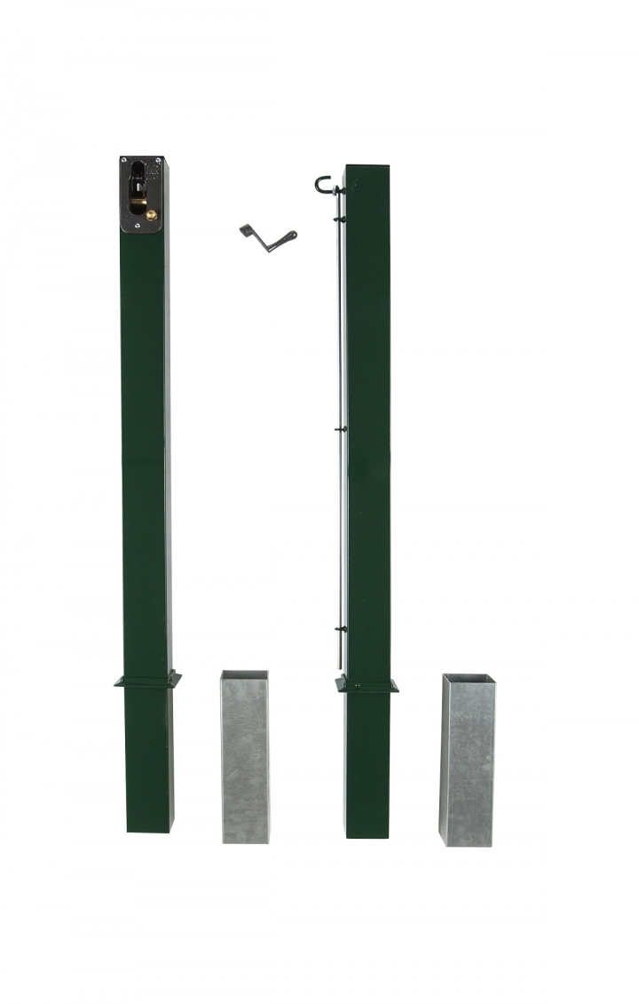 Square support posts for tennis nets