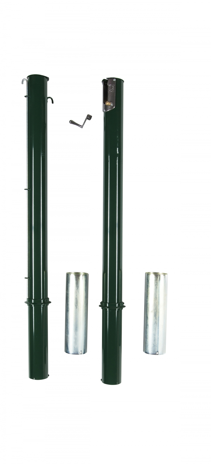Round support posts for tennis nets