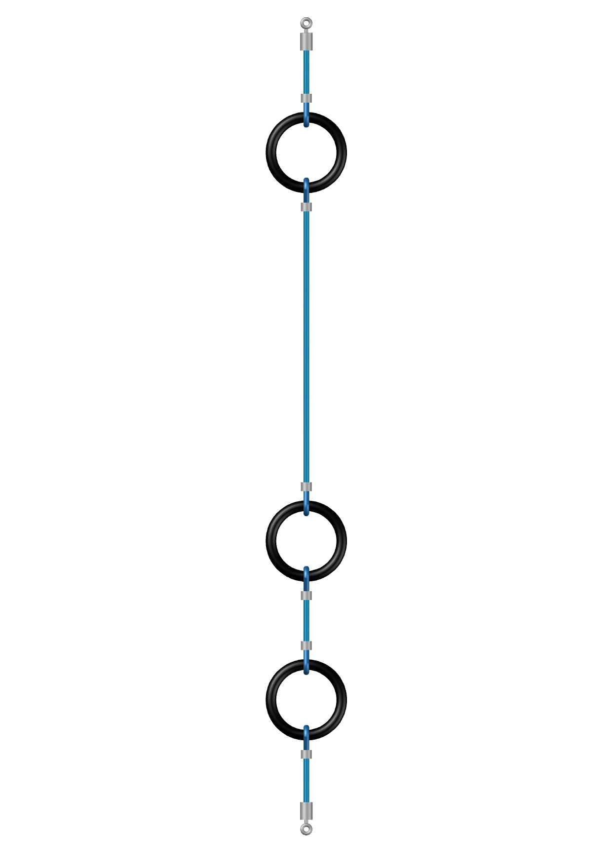 Acrobatic passage with Rings, with 