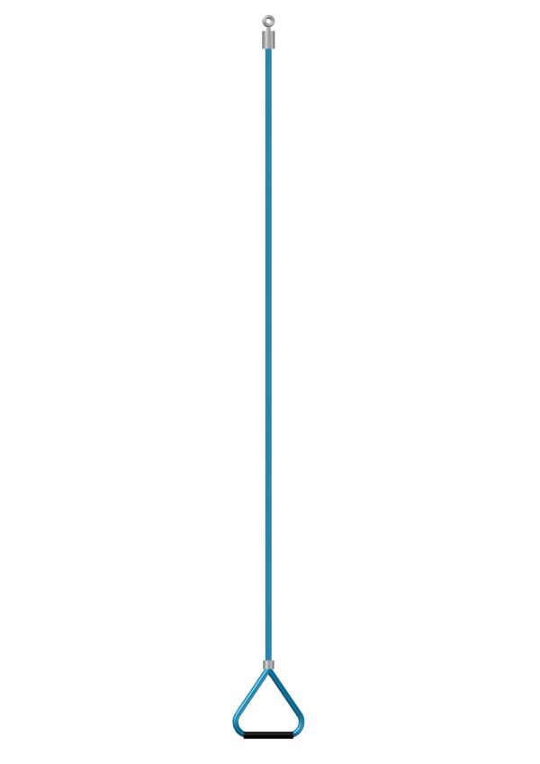 Narrow triangular bracket made of "Hercules" rope