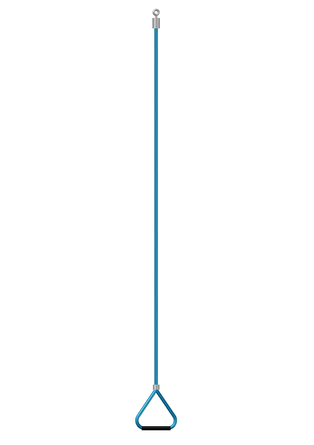 Narrow triangular bracket made of 