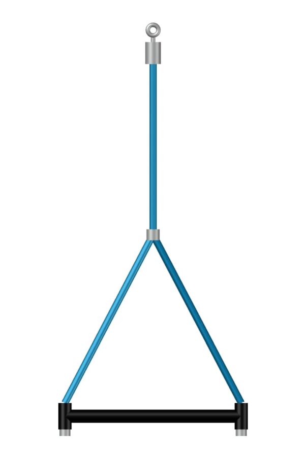 Large triangular bracket made of "Hercules" rope