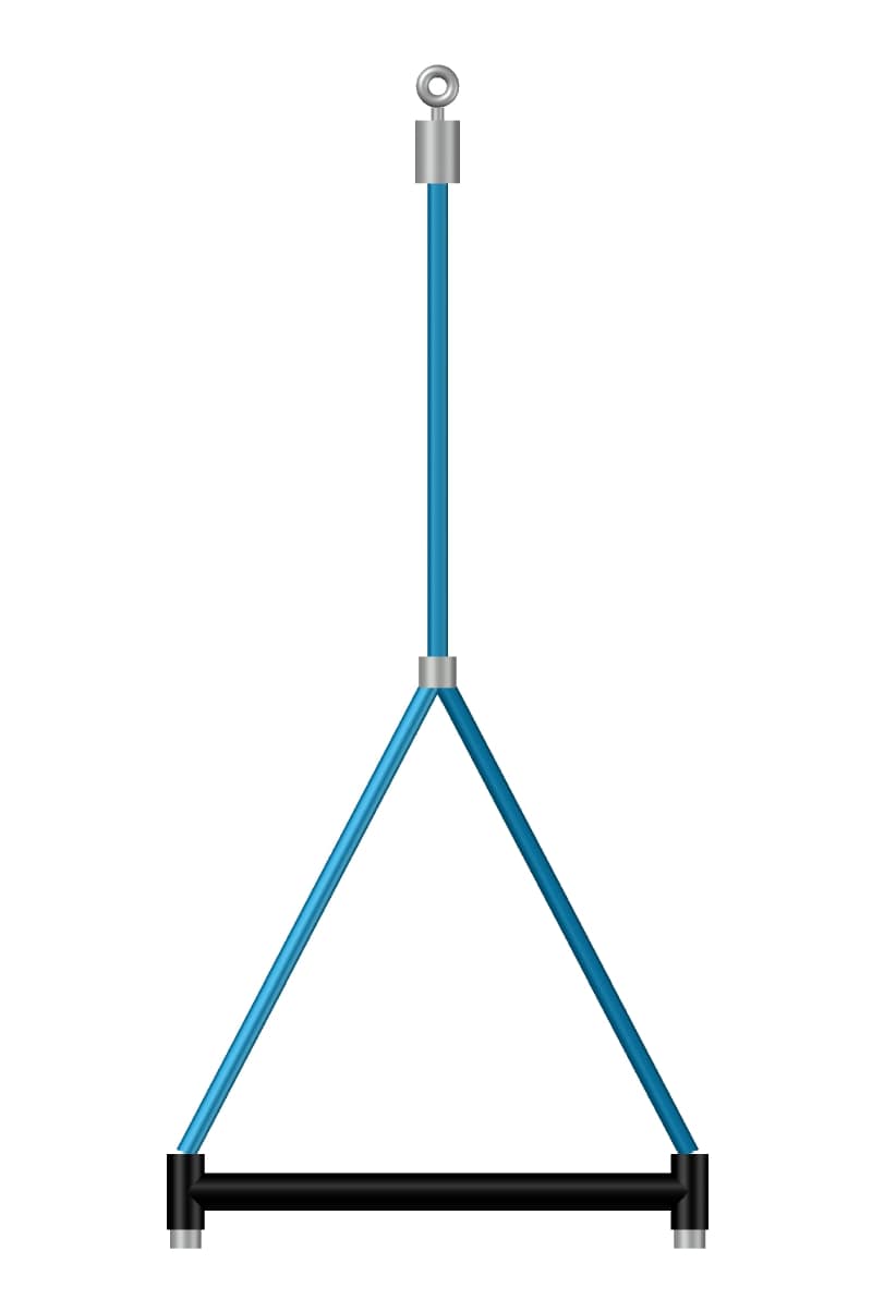 Large triangular bracket made of 