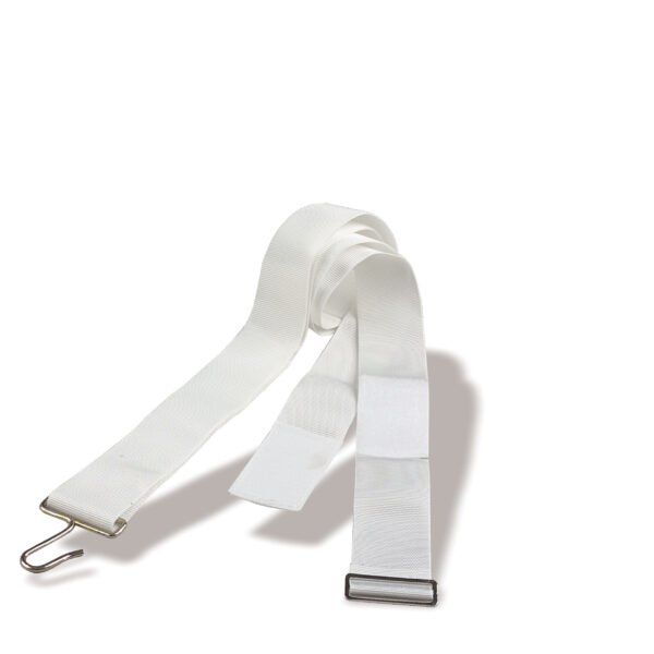 Center strap with hook and buckle