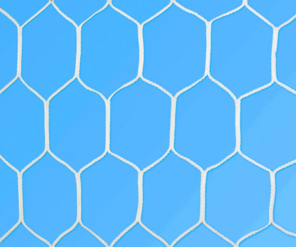 Nets for five-a-side soccer goals (hexagonal mesh) 3m × 2m